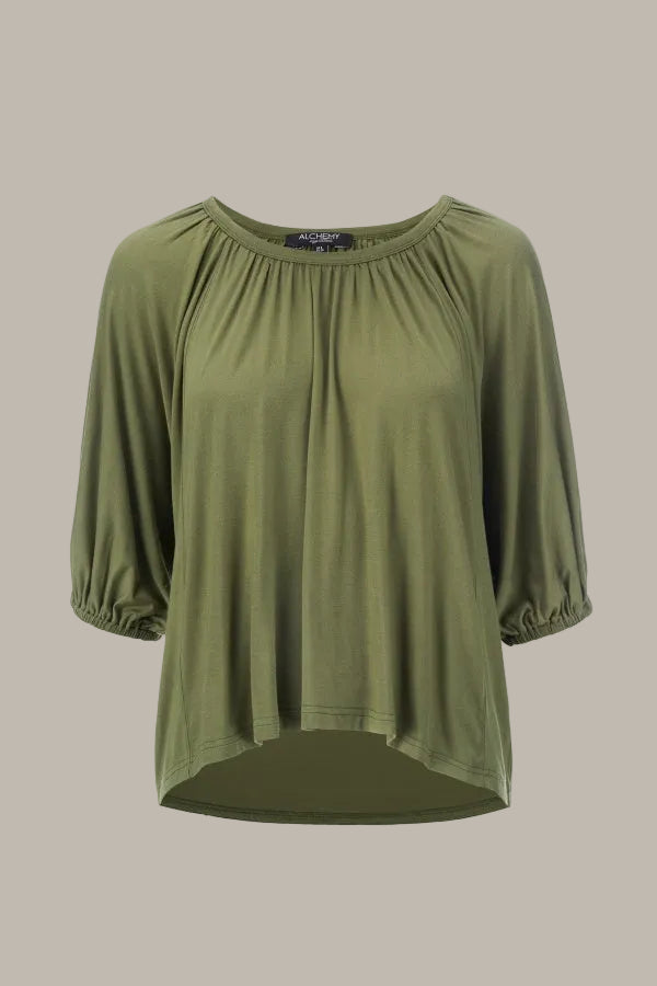 KEIRA-Tencel Jersey 3/4 sleeve top