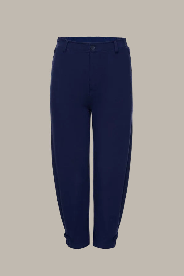 TABITHA-Tencel jersey straight leg trousers
