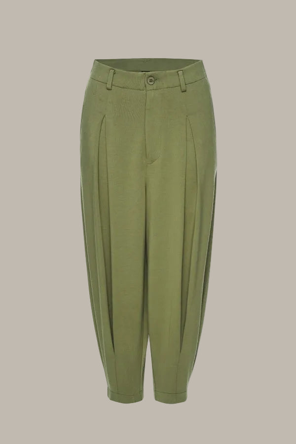 QUINN-Tencel Jersey Balloon Leg Trouser