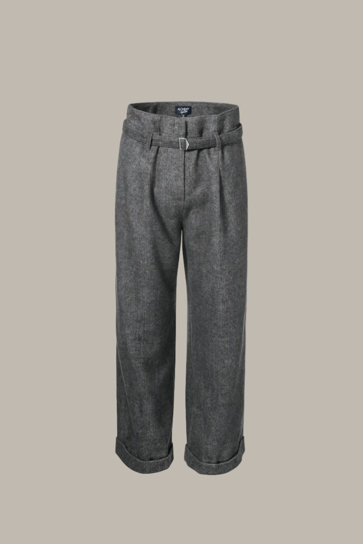 MARGO-Paper-bag wide leg trousers