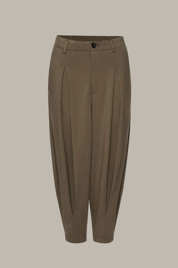 QUINN-Tencel Jersey Balloon Leg Trouser