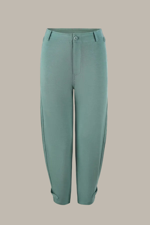 TABITHA-Tencel jersey straight leg trousers