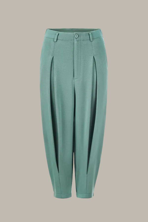 QUINN-Tencel Jersey Balloon Leg Trouser