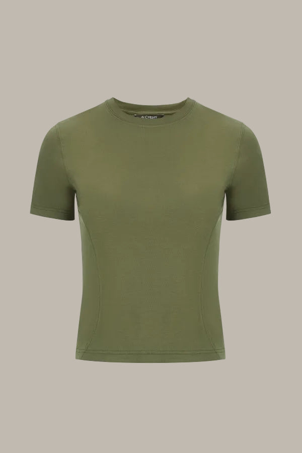 LILY-Tencel Jersey fitted tee