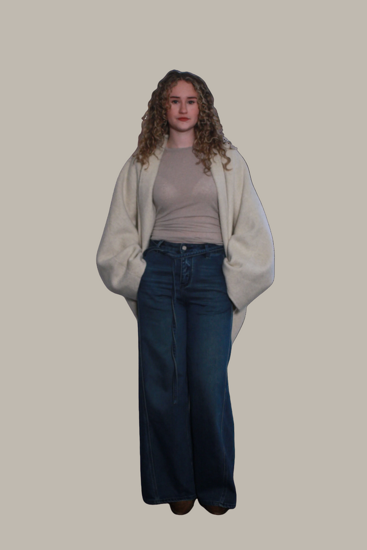 ROXXANNE-Wool cape coat