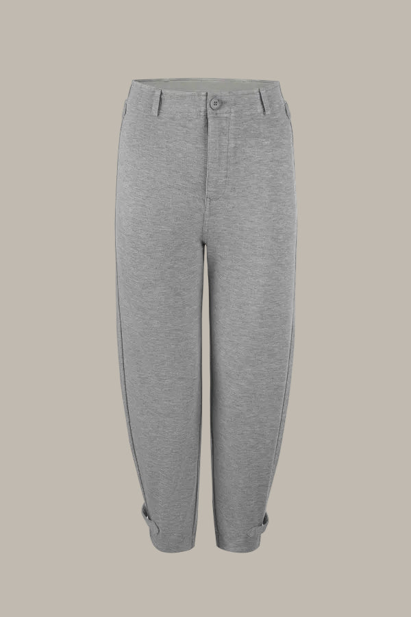 TABITHA-Tencel jersey straight leg trousers