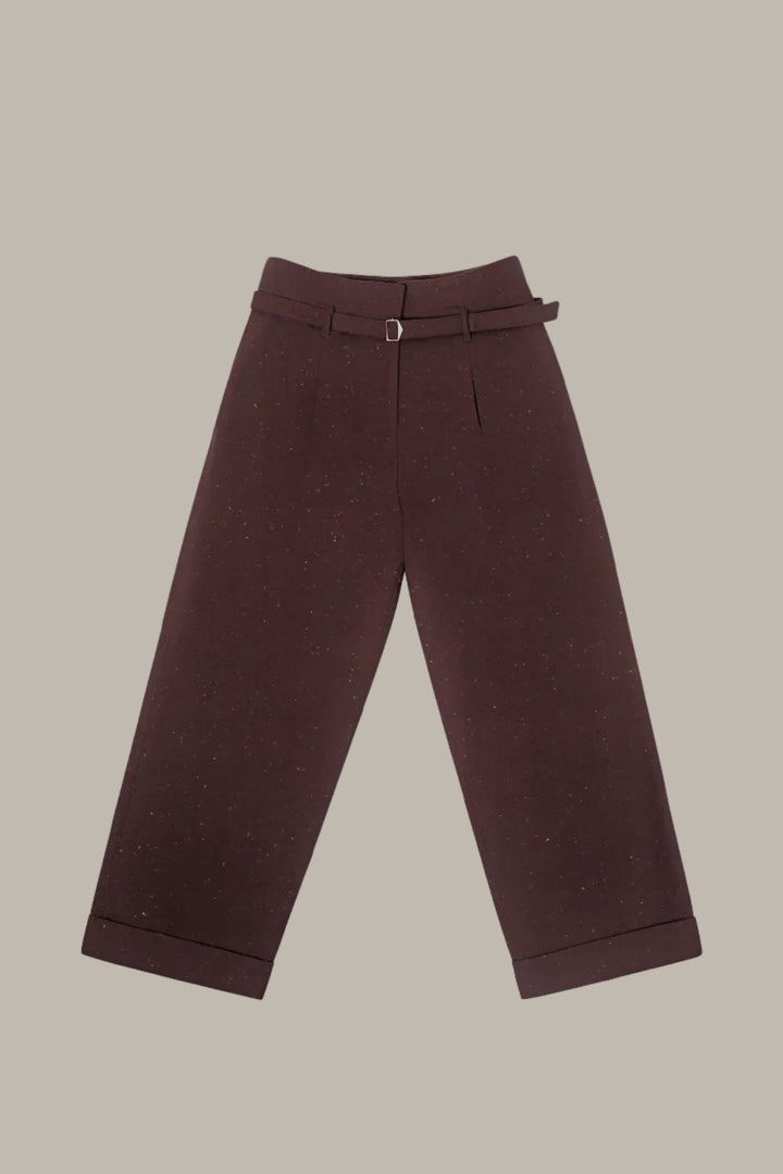 MARGO-Paper-bag wide leg trousers