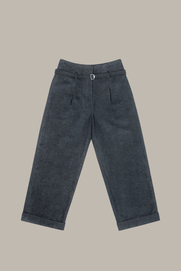 MARGO-Paper-bag wide leg trousers