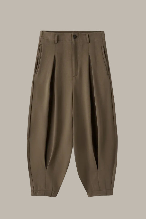 QUINN-Tencel Jersey Balloon Leg Trouser