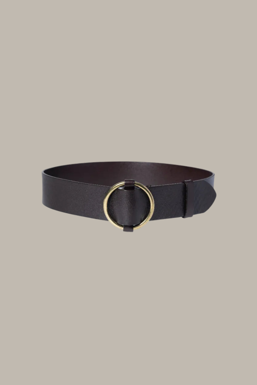 ALICE-Leather Circle Buckle Belt