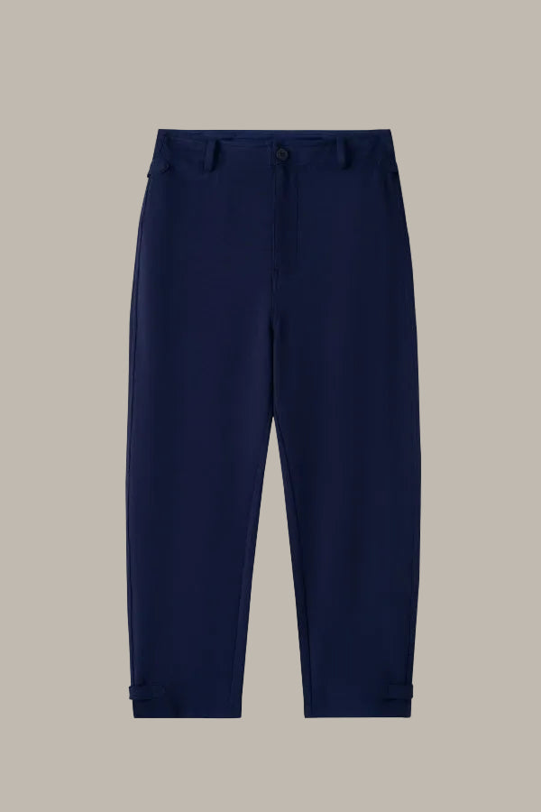 TABITHA-Tencel jersey straight leg trousers