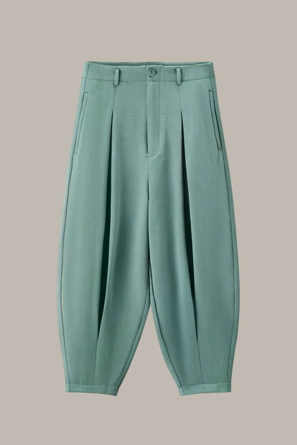QUINN-Tencel Jersey Balloon Leg Trouser