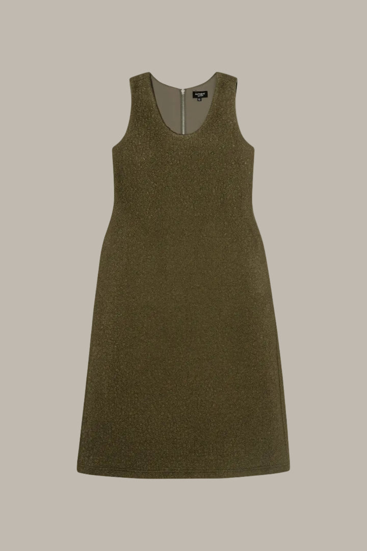 KRISTIN-Boucle shift midi dress