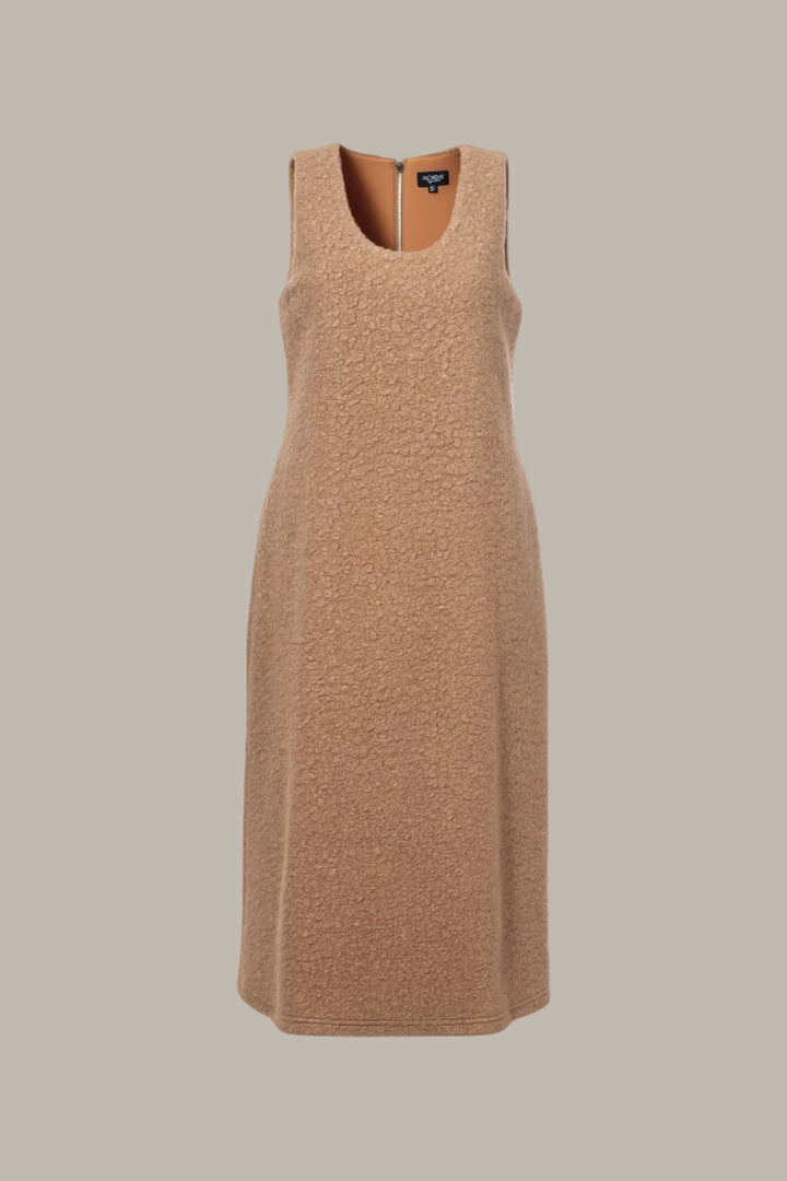 KRISTIN-Boucle shift midi dress