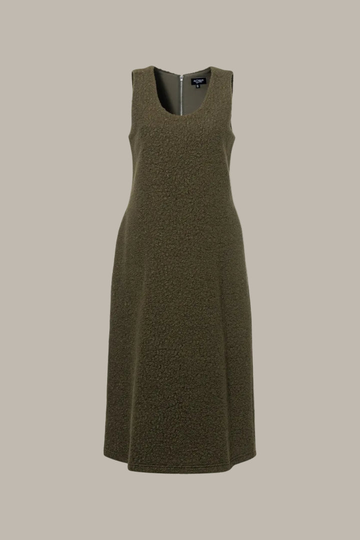 KRISTIN-Boucle shift midi dress