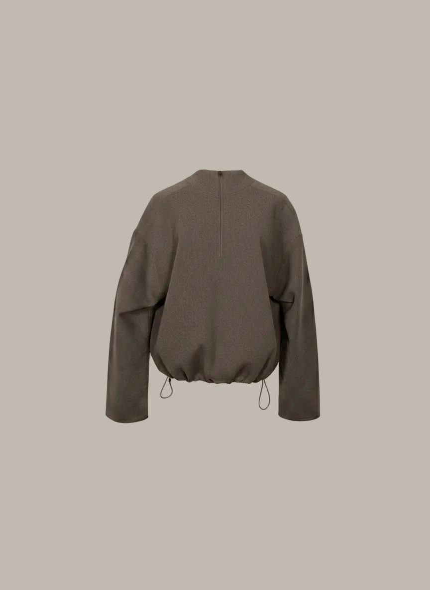 CECIE-Reversible cowl neck top