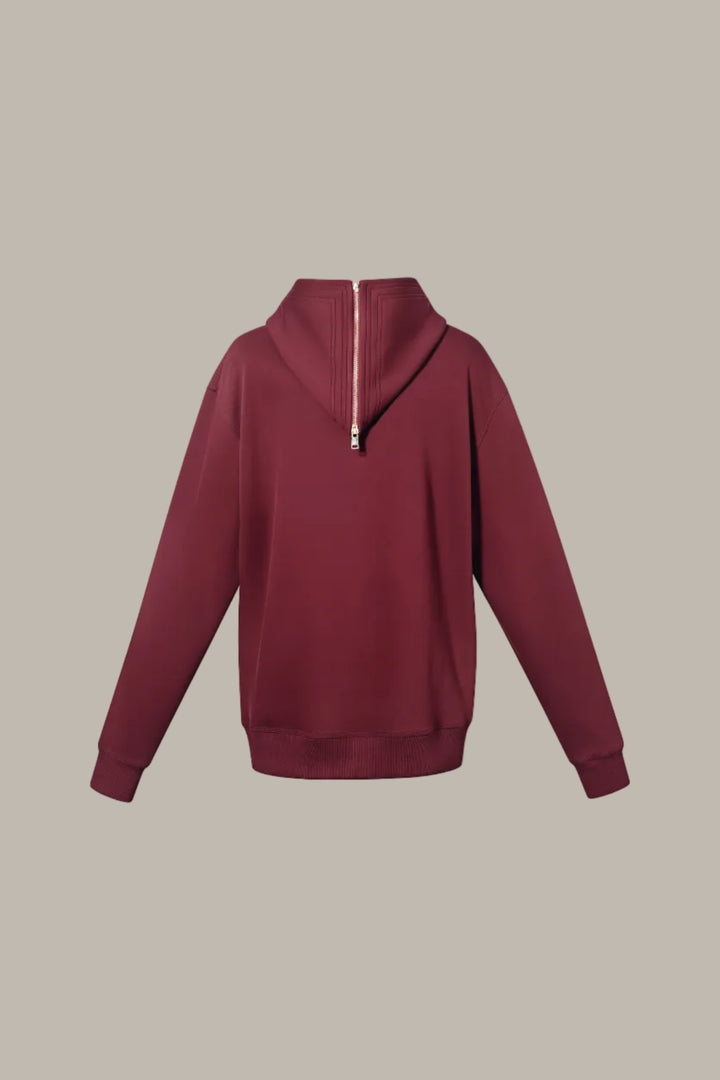 PENELOPE-Tencel jersey sailor-style hooded jumper