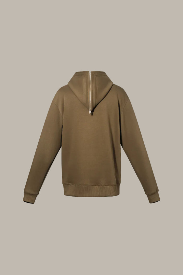 PENELOPE-Tencel jersey sailor-style hooded jumper
