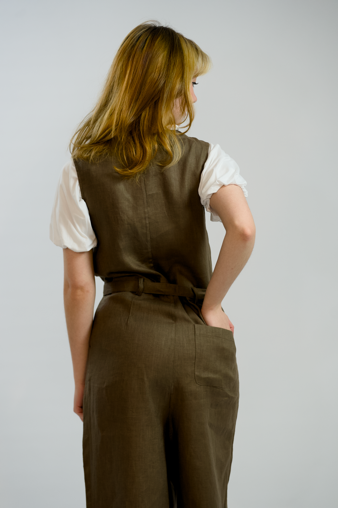 EDWINA-Linen jumpsuit