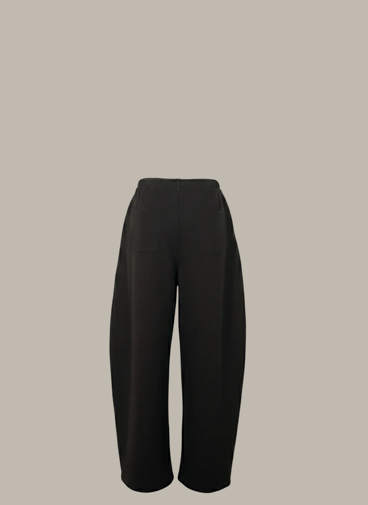 FRANKIE-Cotton mix barrel leg joggers