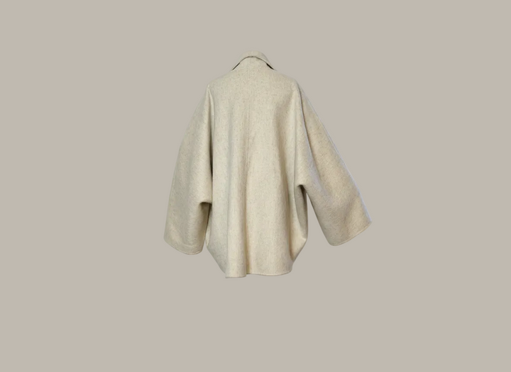ROXXANNE-Wool cape coat