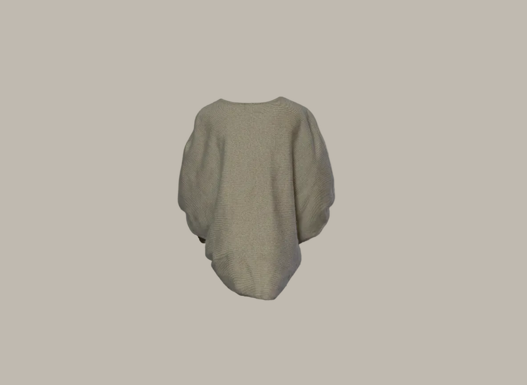 BABETTE-Alpaca/Wool blend poncho jumper