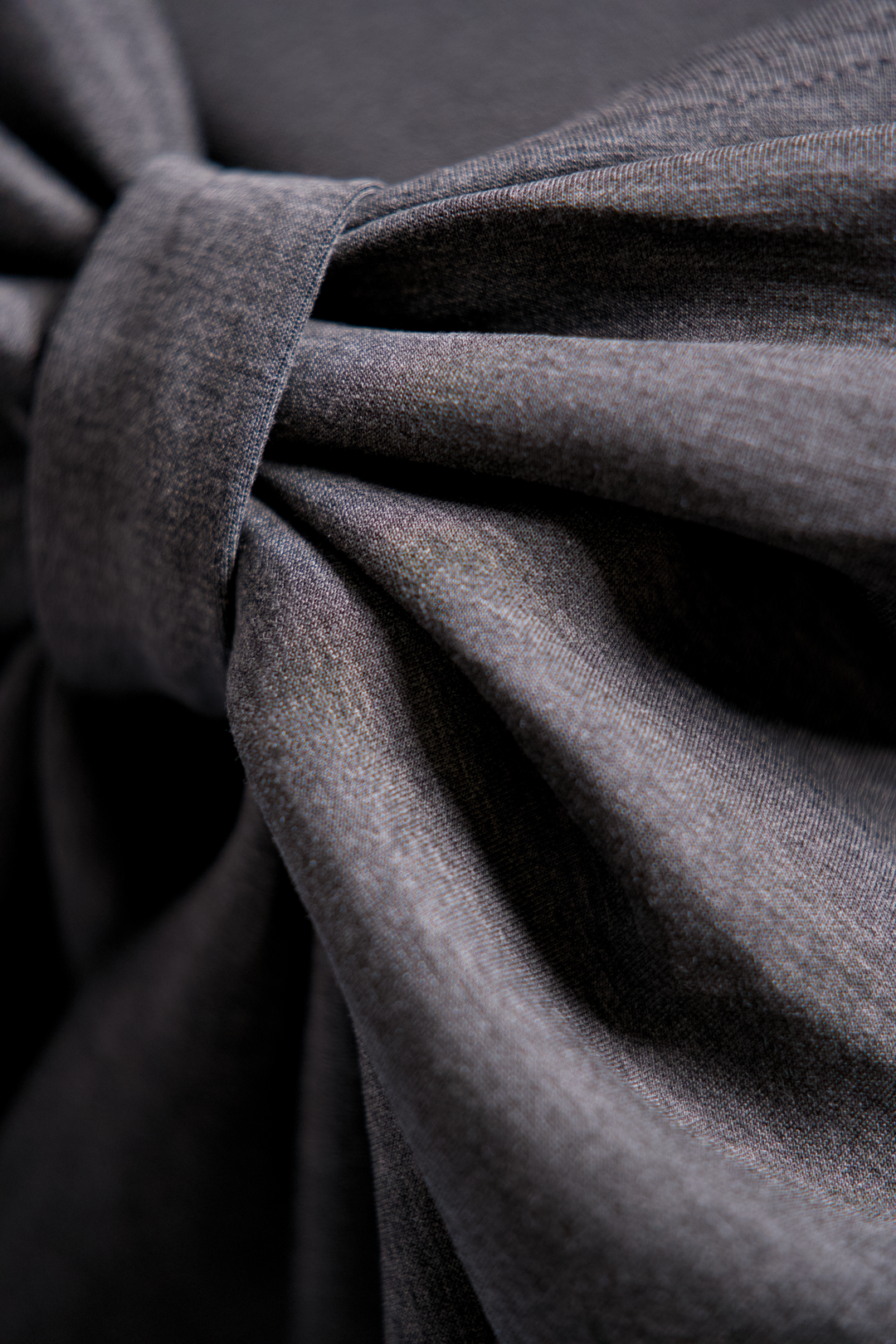 BRIONY-Tencel jersey reversible knot cape jumper
