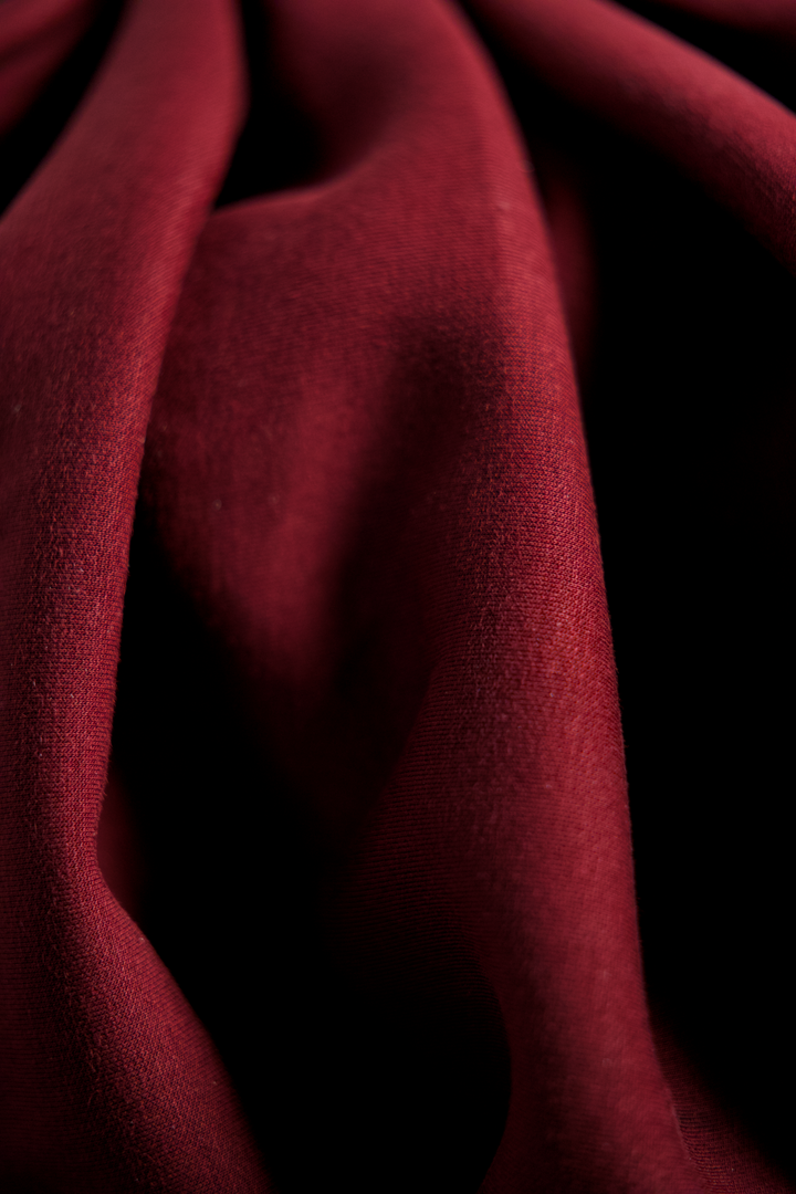 BRIONY-Tencel jersey reversible knot cape jumper