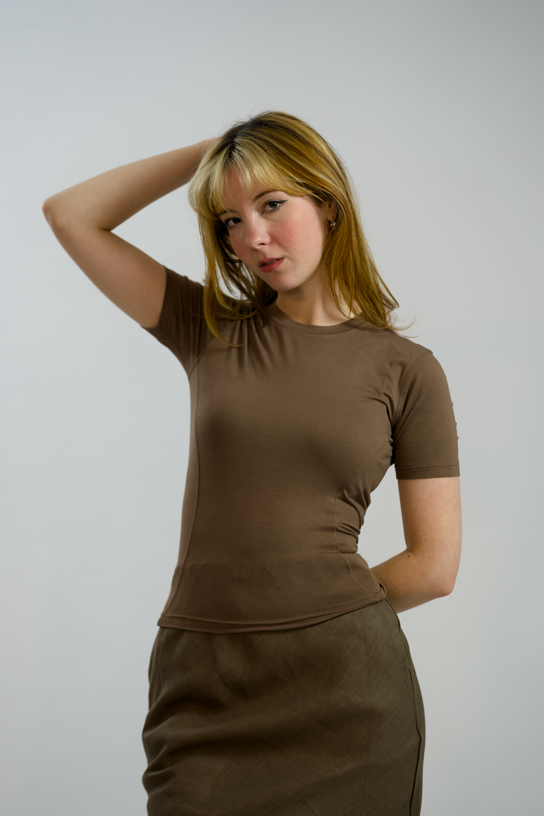 LILY-Tencel Jersey fitted tee