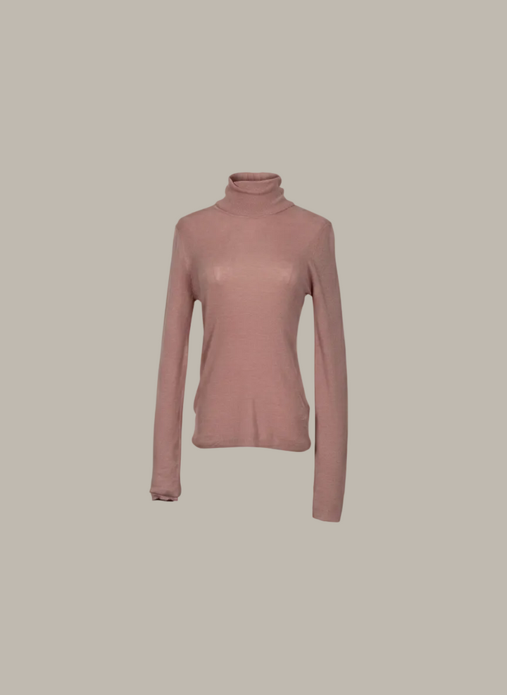 NICOLE-merino wool mix roll neck