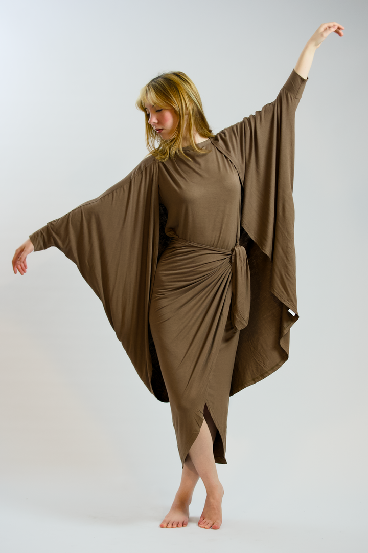 NIGELLA-Tencel Jersey Batwing Kimono Cardigan
