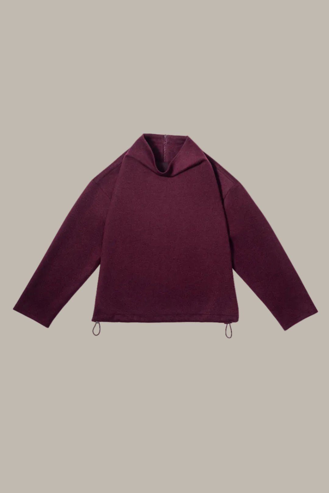 CECILIA- Reversible cowl neck/quarter zip jumper