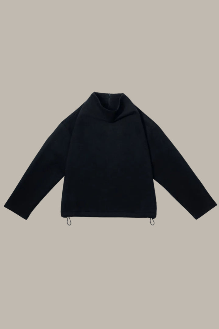 CECILIA- Reversible cowl neck/quarter zip jumper