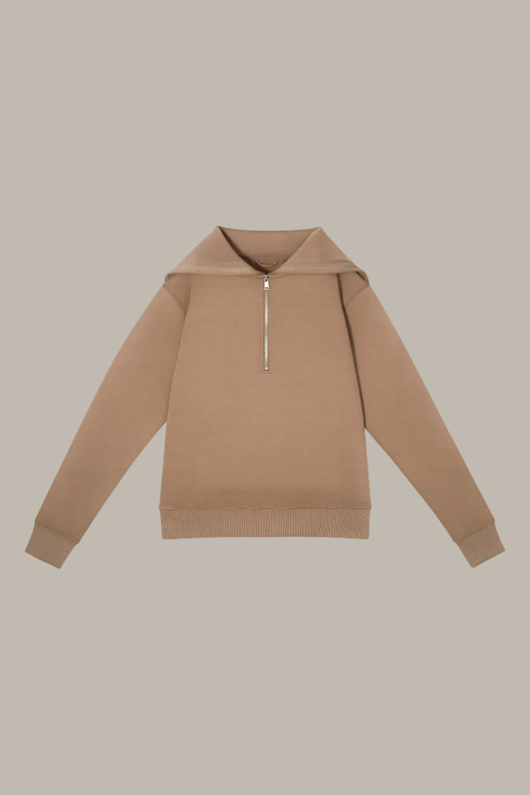 PENELOPE-Tencel jersey sailor-style hooded jumper