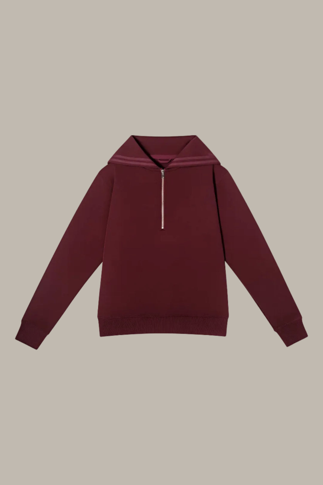 PENELOPE-Tencel jersey sailor-style hooded jumper