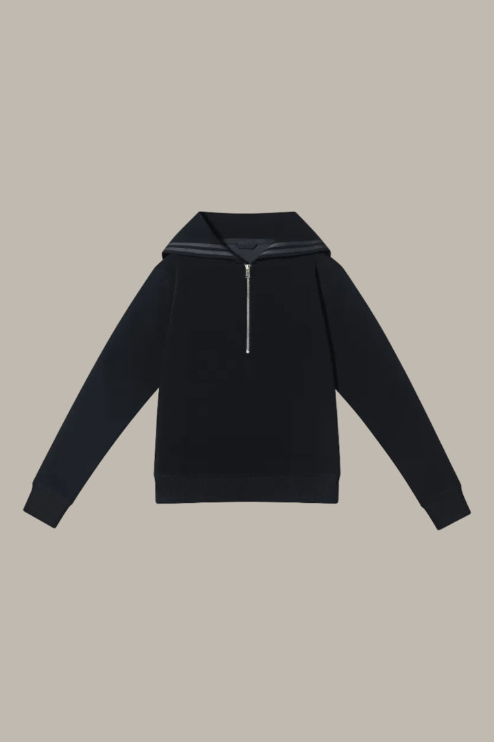 PENELOPE-Tencel jersey sailor-style hooded jumper