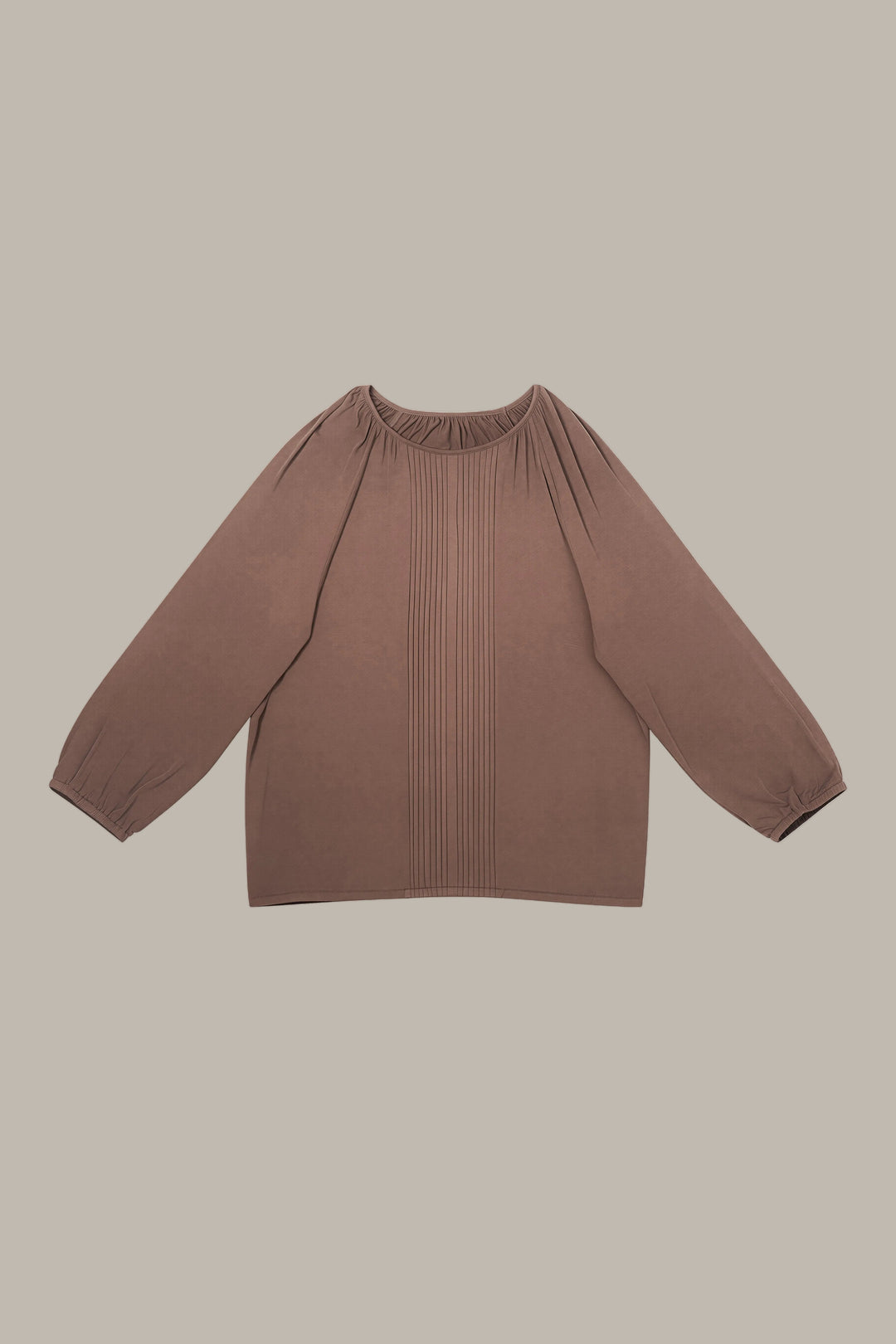 ANNABEL-Tencel pintuck blouse