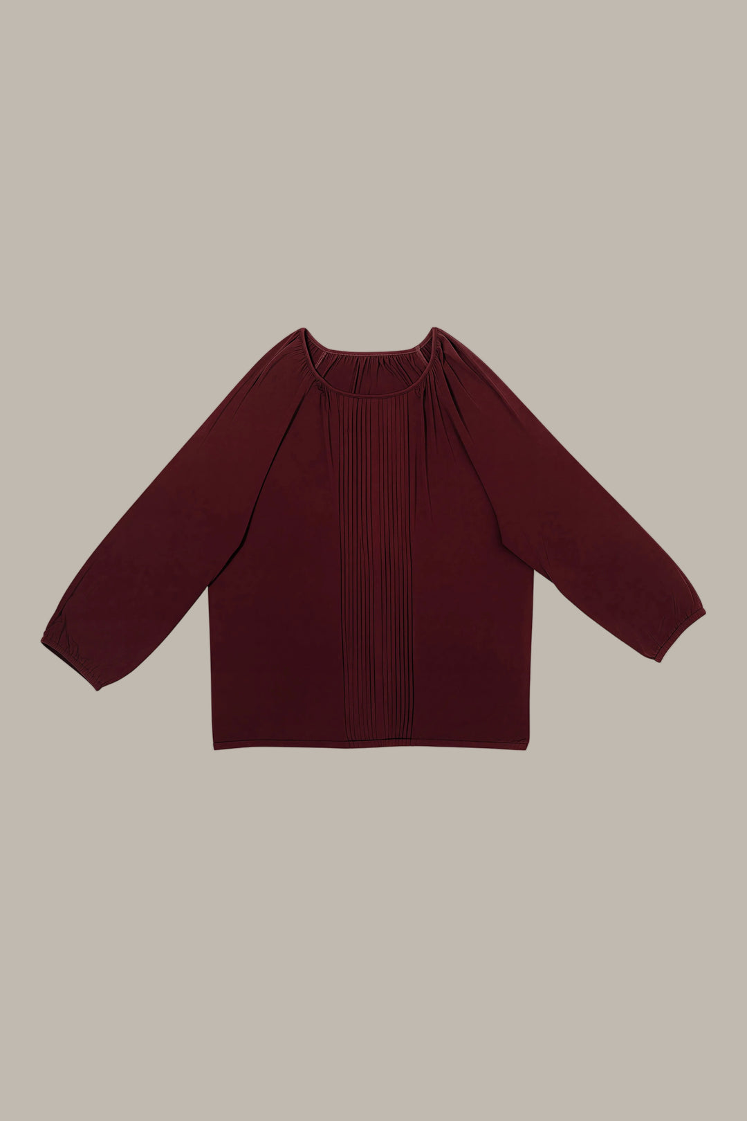 ANNABEL-Tencel pintuck blouse
