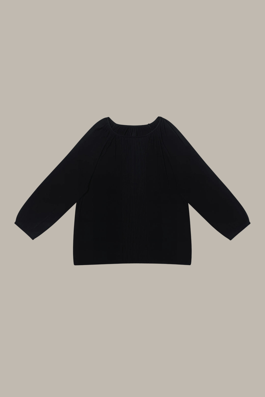 ANNABEL-Tencel pintuck blouse