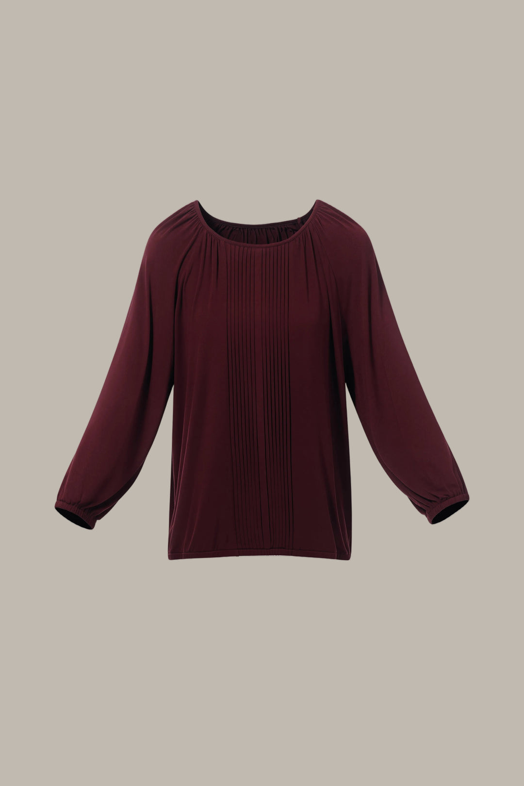 ANNABEL-Tencel pintuck blouse