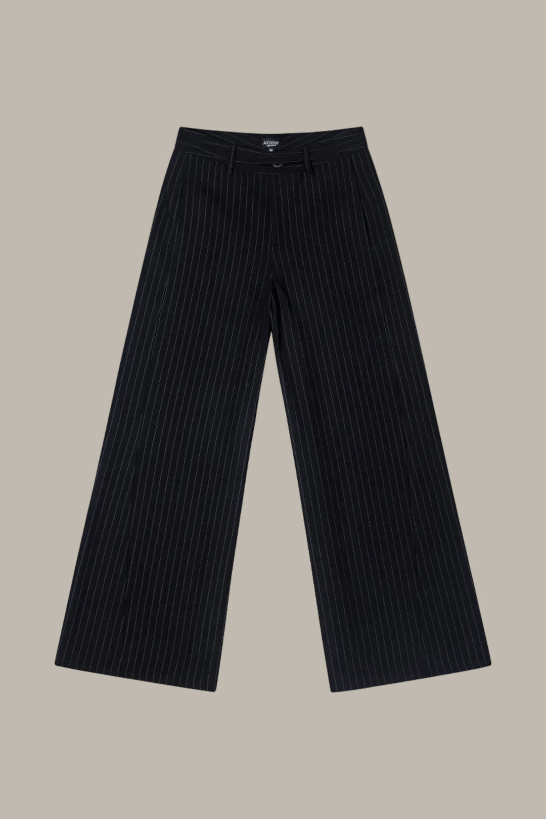 RITA-Wide leg trousers with bow-belt