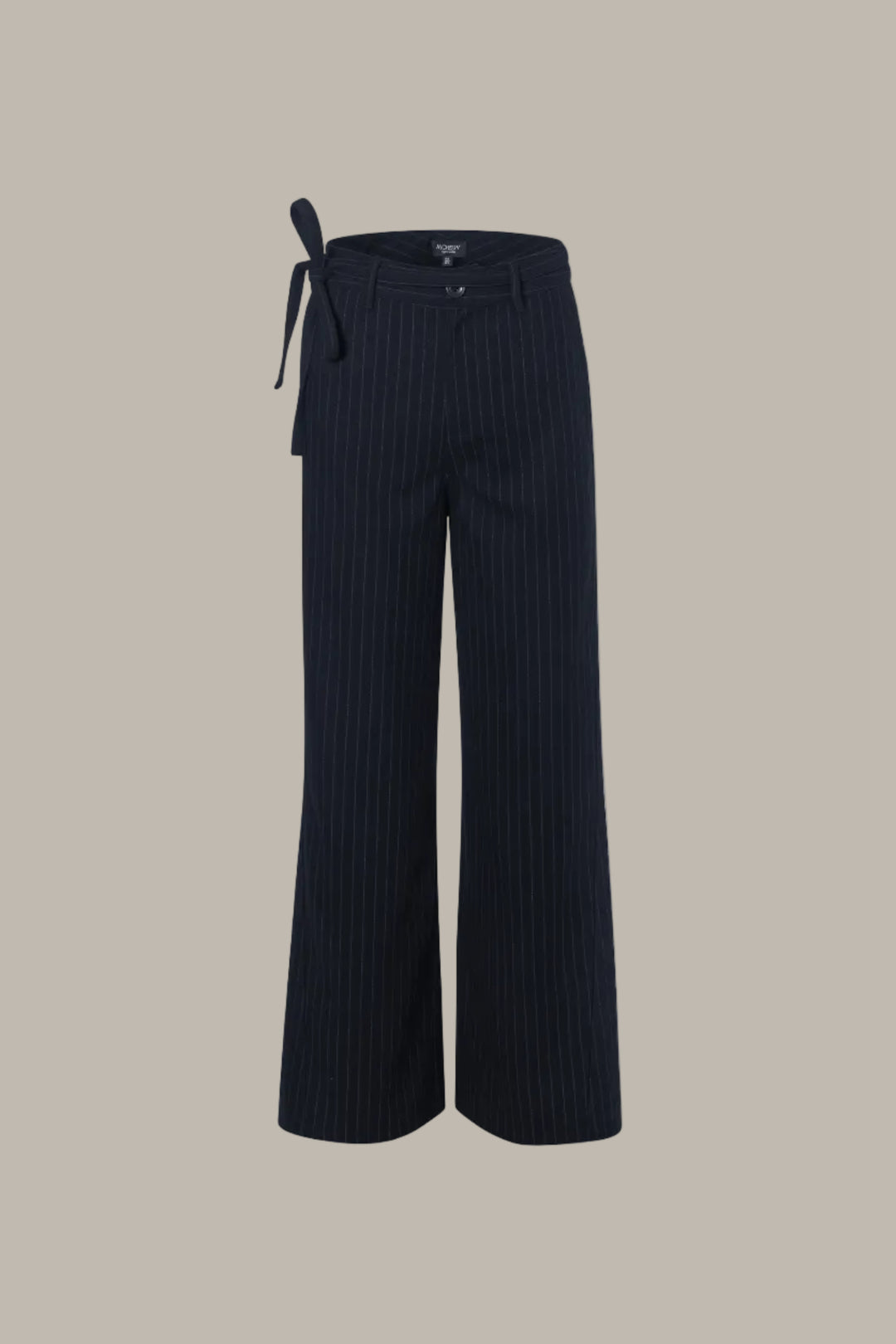 RITA-Wide leg trousers with bow-belt