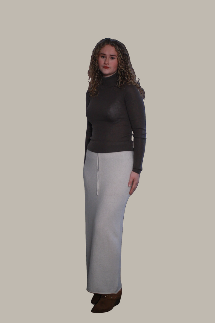NICOLE-merino wool mix roll neck