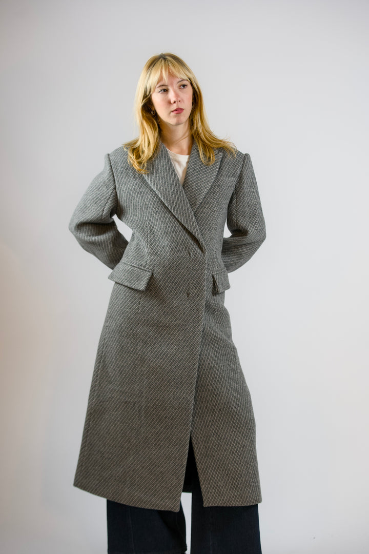 VERONICA-Wool maxi coat